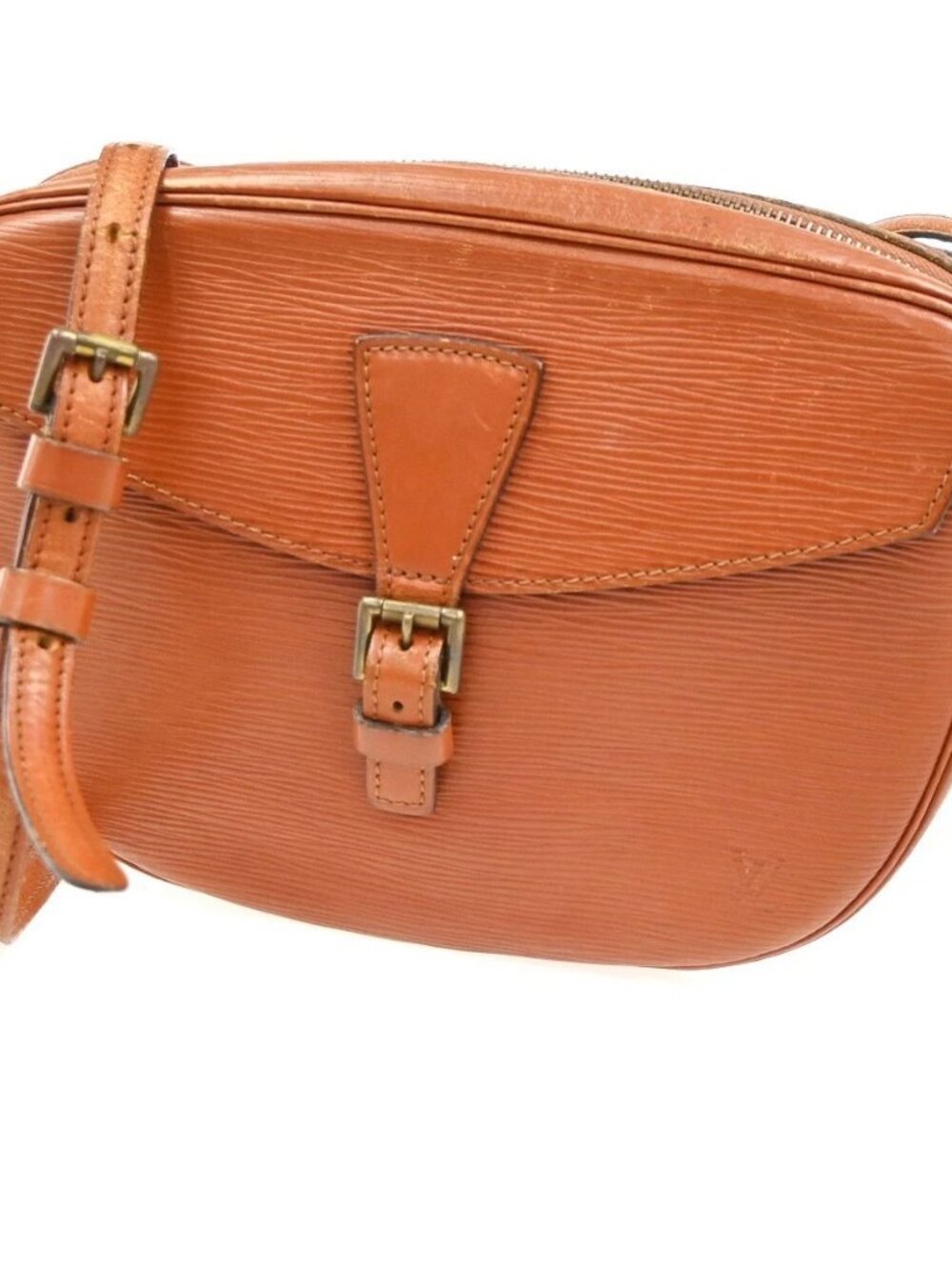 LOUIS VUITTON Jeune Fille Shoulder Bag Epi Leather Brown France M52153 65KC726